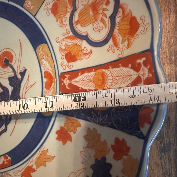 Antique Victoria Ware Ironstone Japanese Imari Style Platter, 14.25” - Picture 10 of 12